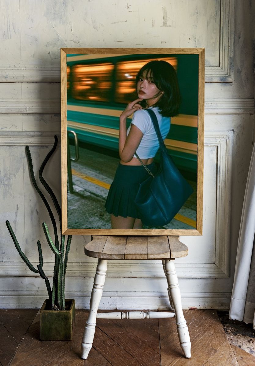 Subway Portrait Photography Poster. room preview