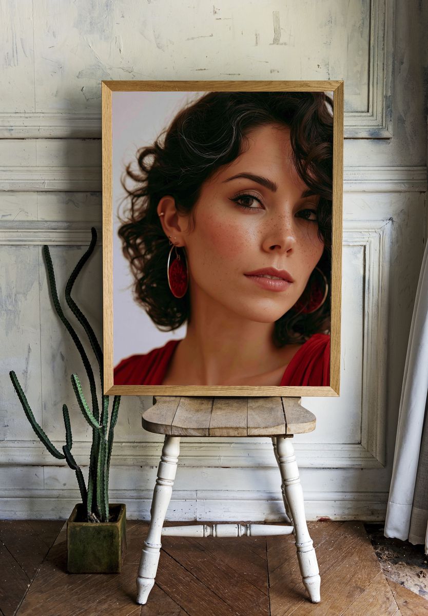 Elegant Woman Portrait Photography Poster. room preview