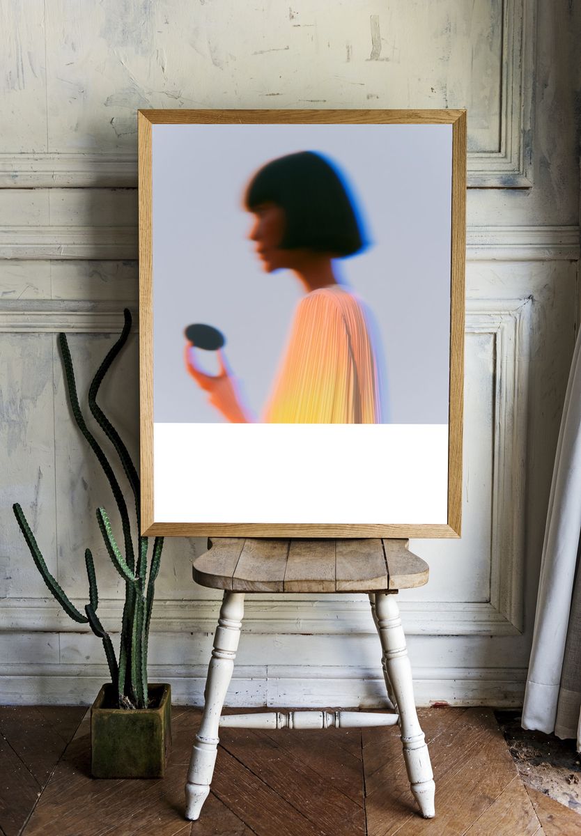 Blurred Portrait Photography Poster. — room view 1