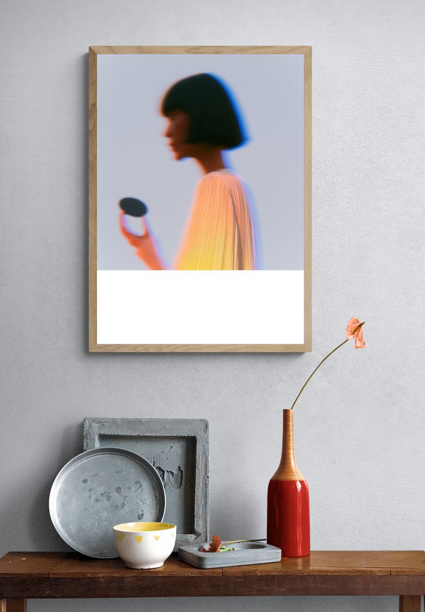 Blurred Portrait Photography Poster. — room view 3