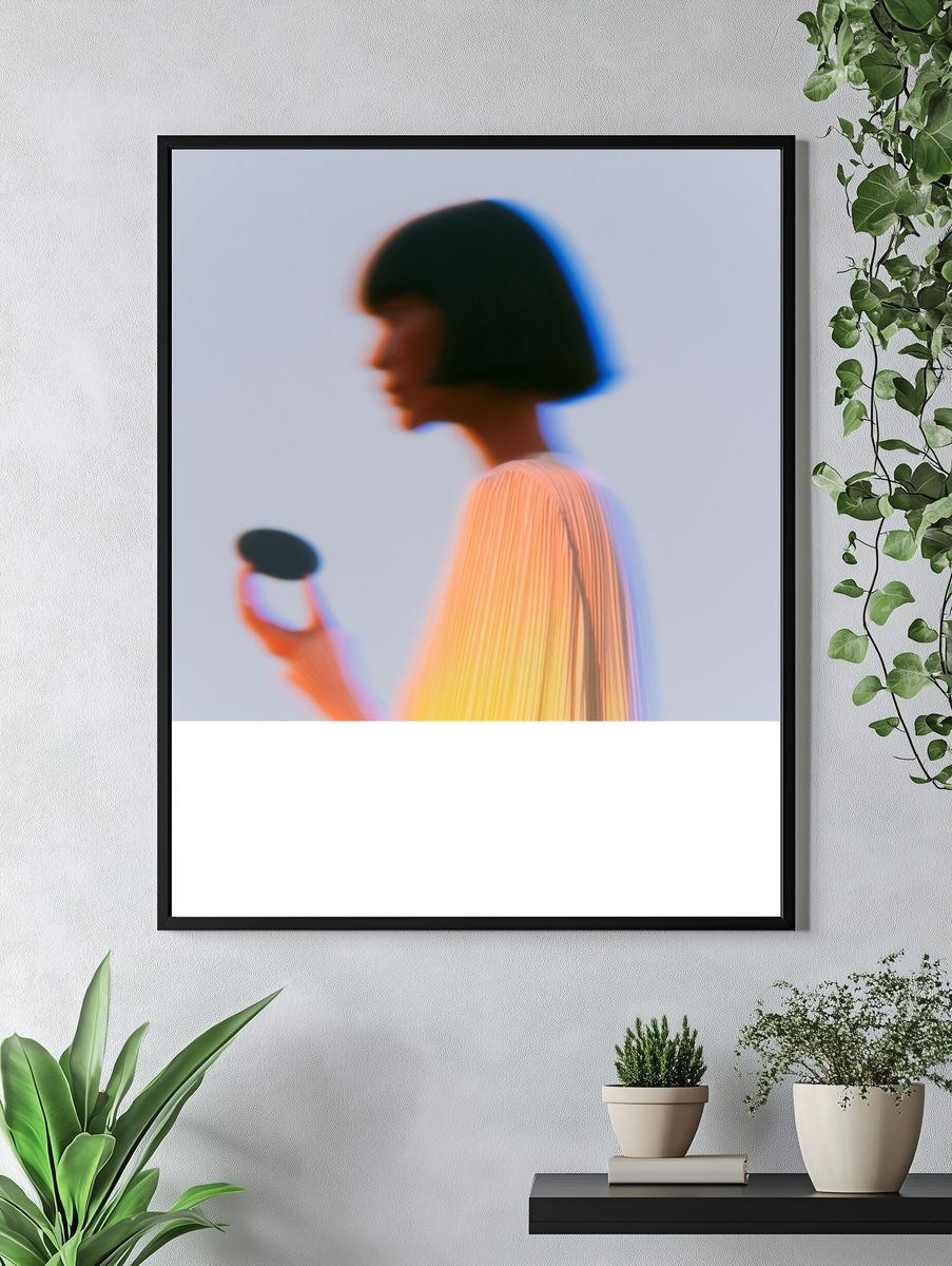 Blurred Portrait Photography Poster. — room view 4
