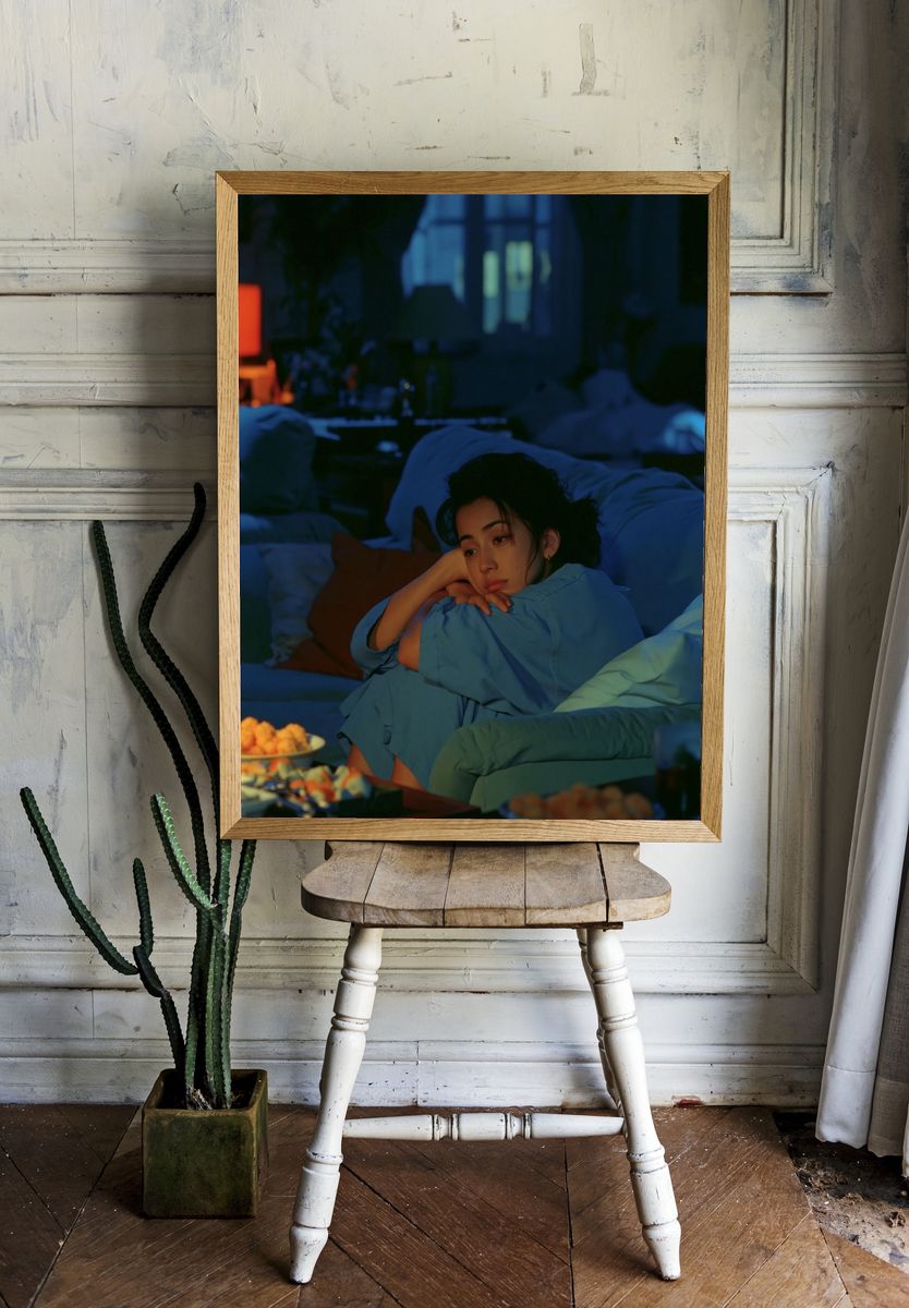 Blue Hour Portrait Poster. — room view 1