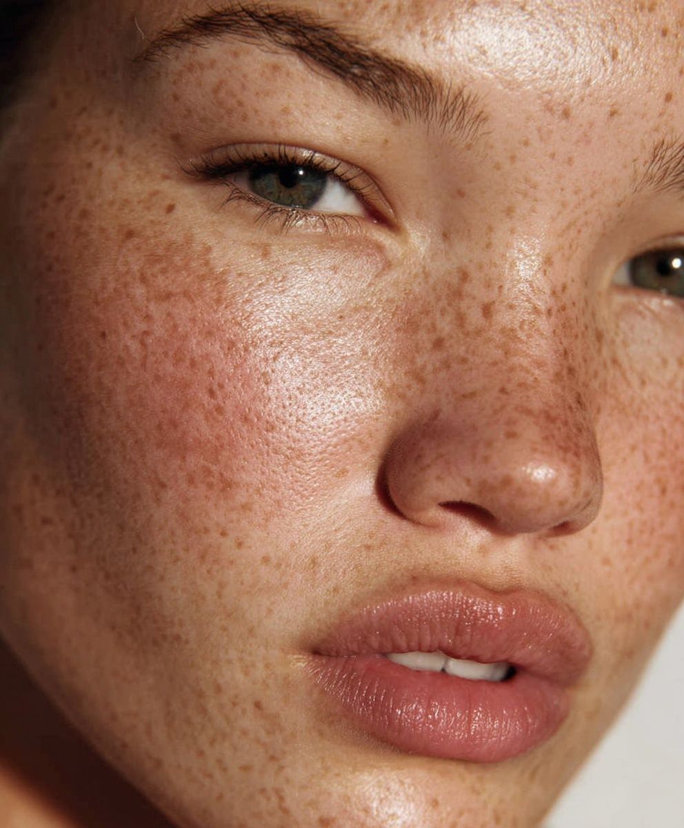Freckled Portrait Photography Poster. poster detail