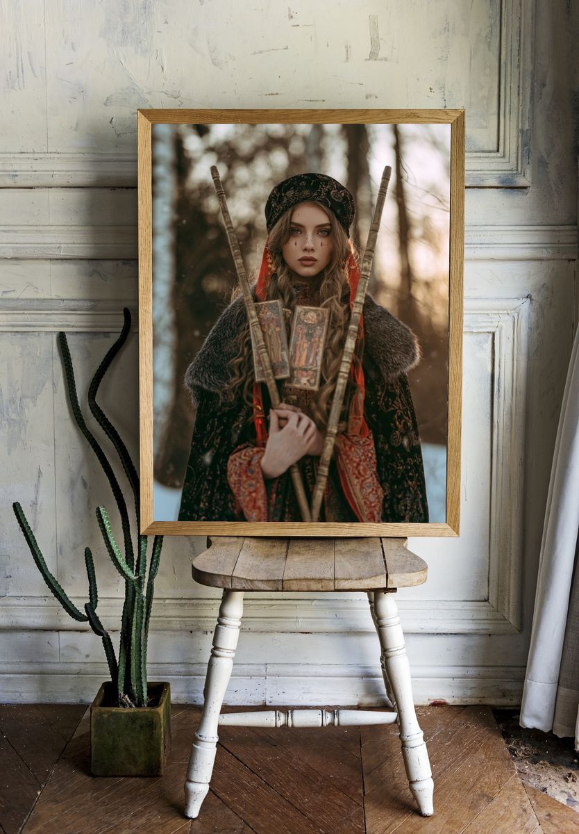 Mystic Winter Portrait Poster. — room view 1