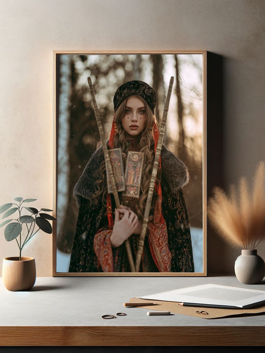 Mystic Winter Portrait Poster. — room view 2