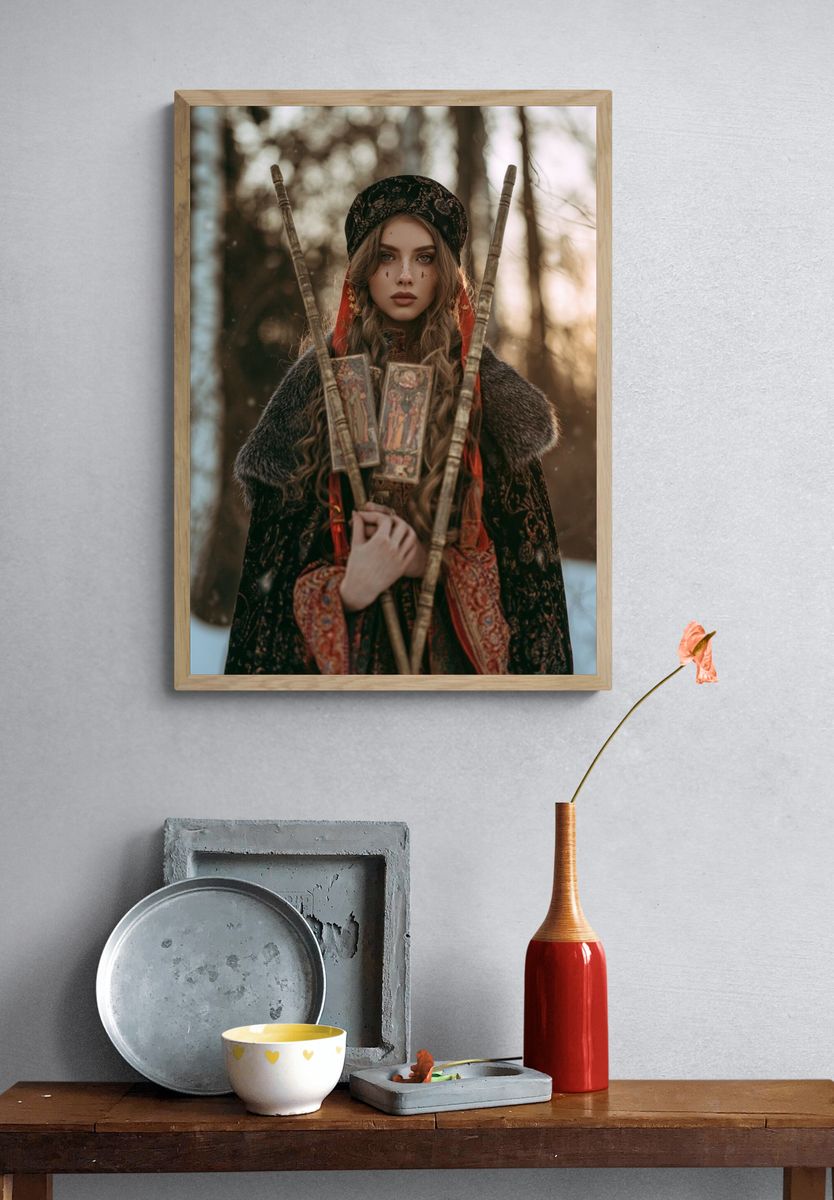Mystic Winter Portrait Poster. — room view 3