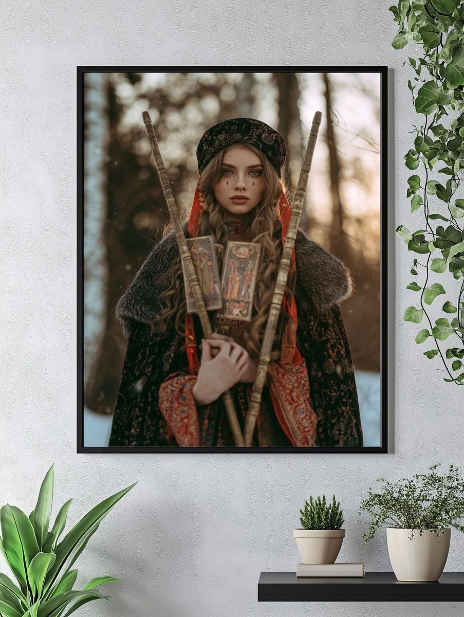 Mystic Winter Portrait Poster. — room view 4