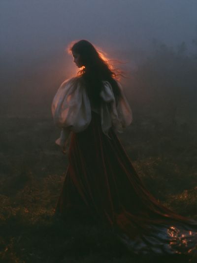 Backlit Woman Portrait Print. poster