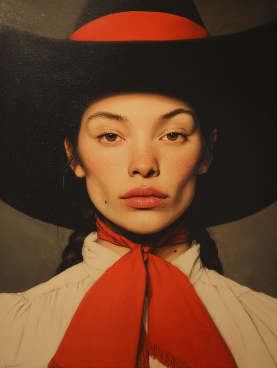 Cowgirl Portrait Photography Poster. poster — photography art