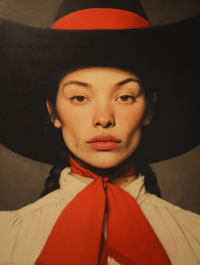 Cowgirl Portrait Photography Poster.