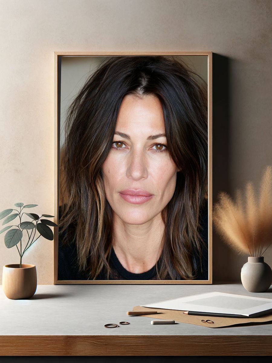 Moody Woman Portrait Print. — room view 2