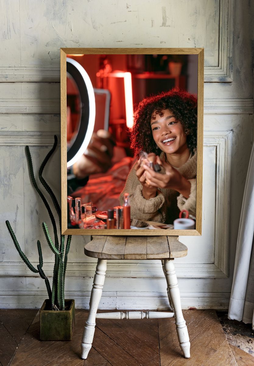 Beauty Makeup Portrait Poster. room preview