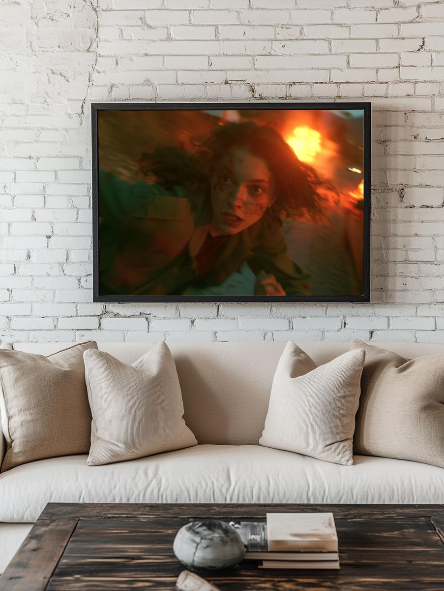 Surreal Portrait Motion Blur Poster. — room view 1