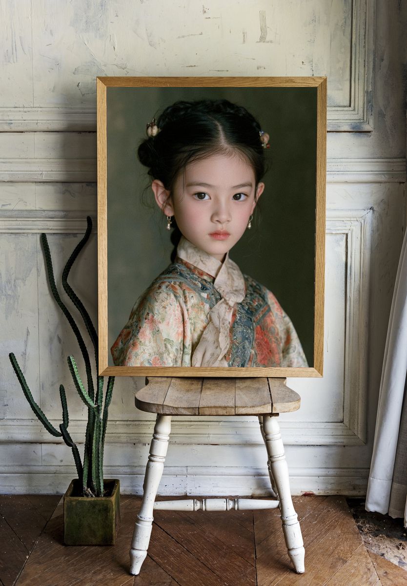 Young Girl Portrait Photography Poster. — room view 1