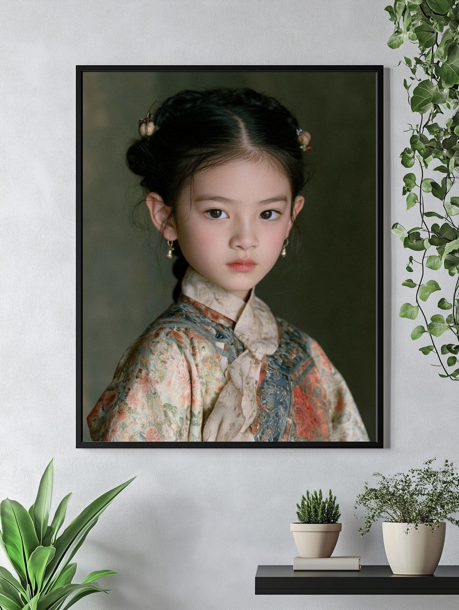 Young Girl Portrait Photography Poster. — room view 4