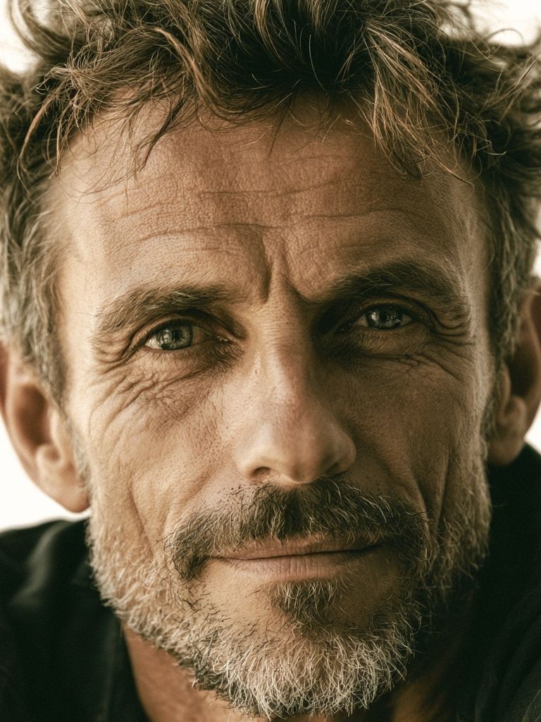 Intense Male Portrait Photography Poster. poster detail