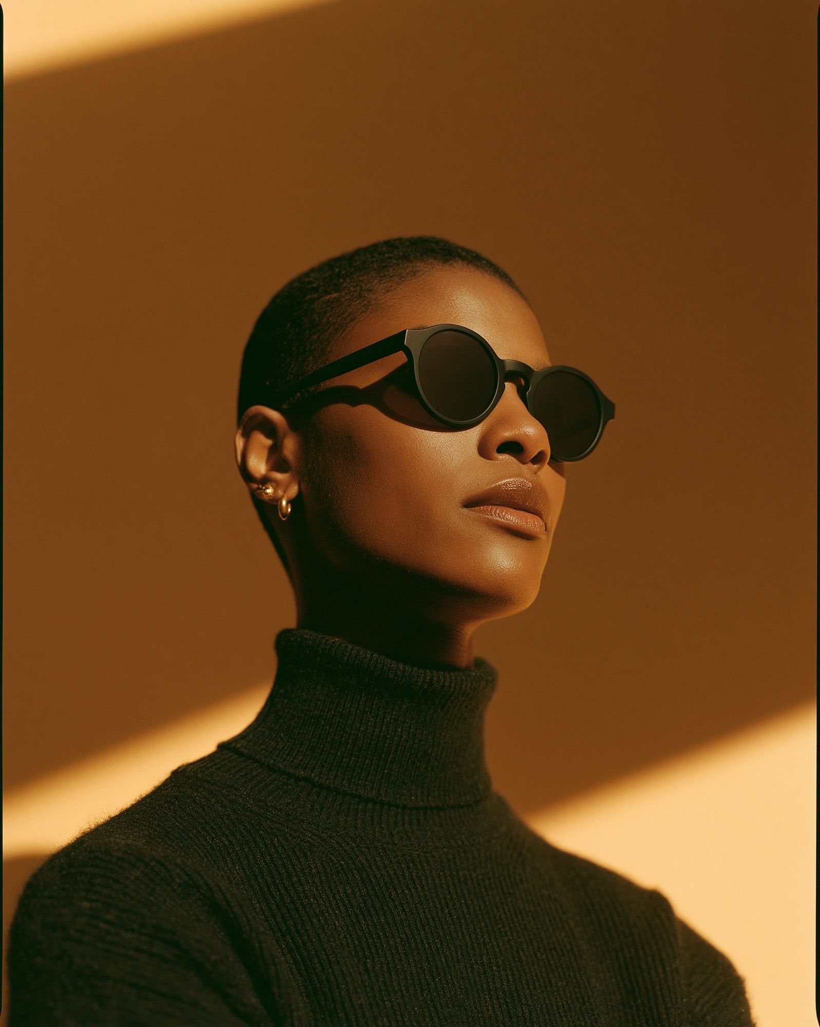 Stylish Sunglasses Portrait Print. poster detail