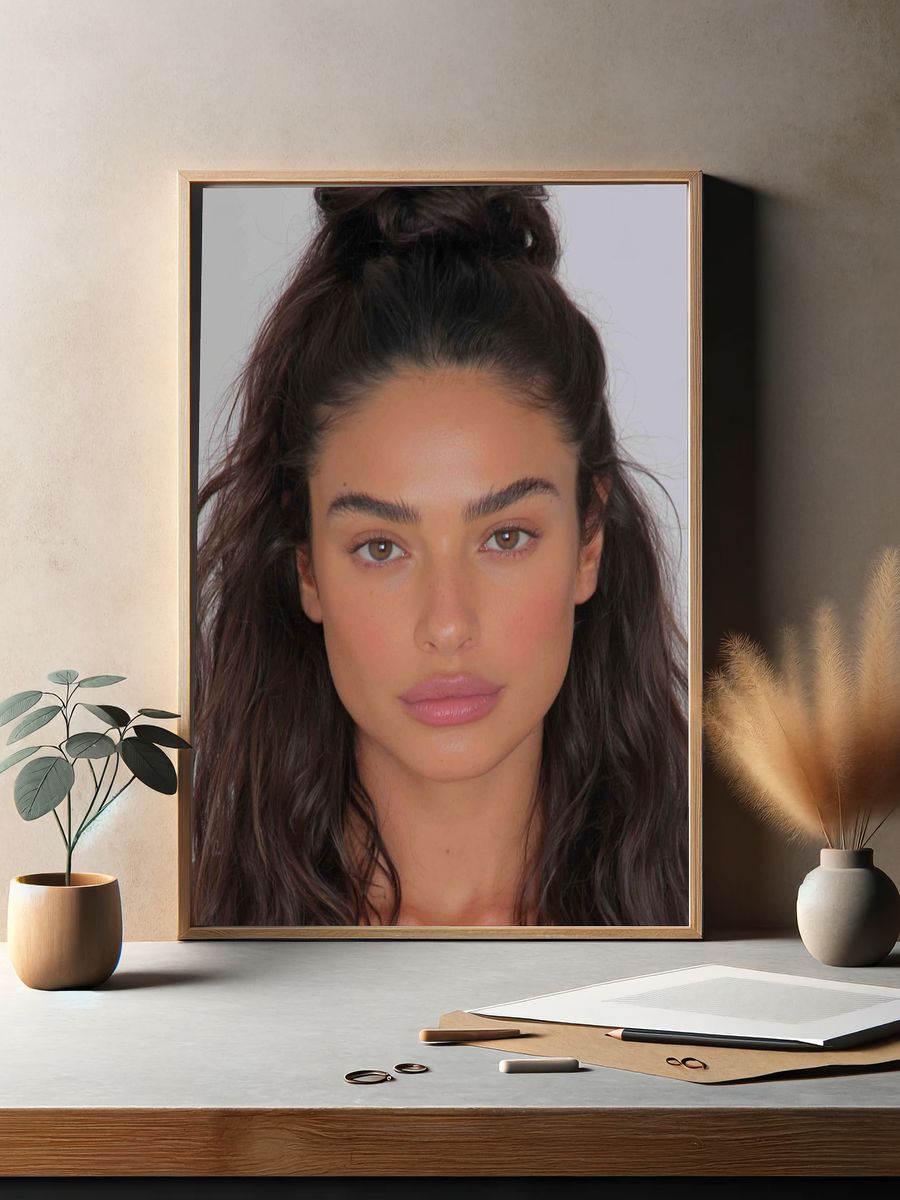 Woman Portrait Photography Poster. — room view 2