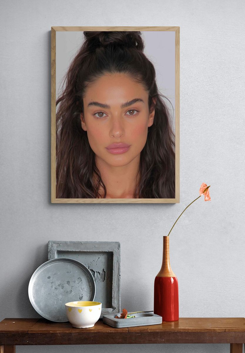 Woman Portrait Photography Poster. — room view 3