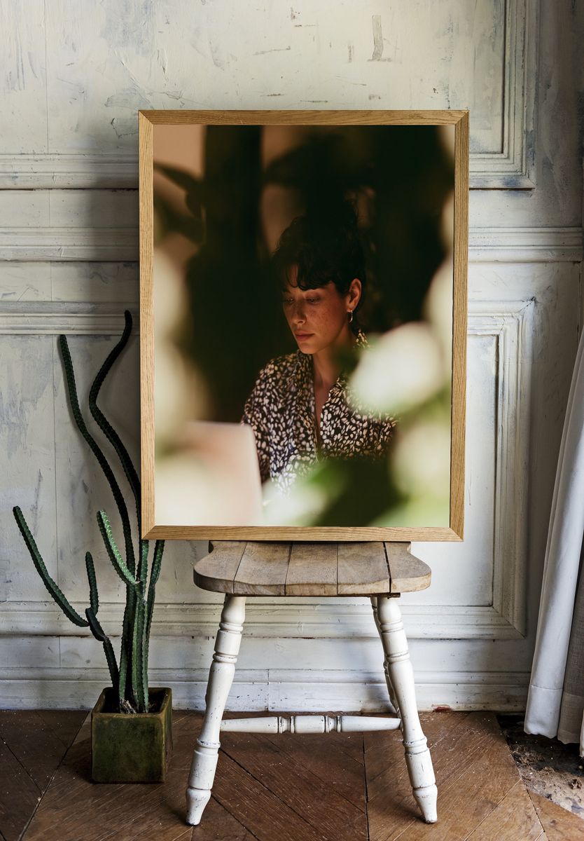 Moody Portrait Photography Poster. — room view 1
