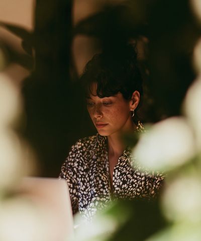 Moody Portrait Photography Poster. poster print