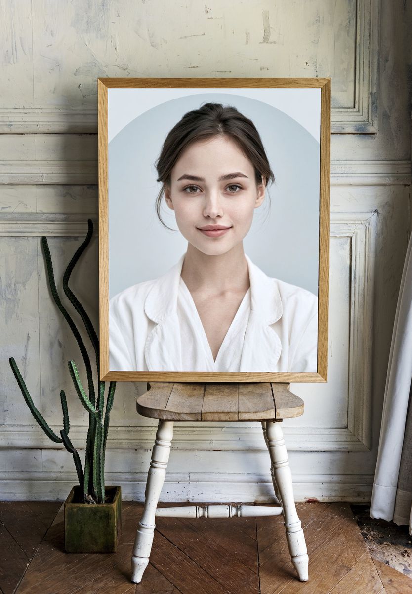Minimal Portrait Poster. — room view 1