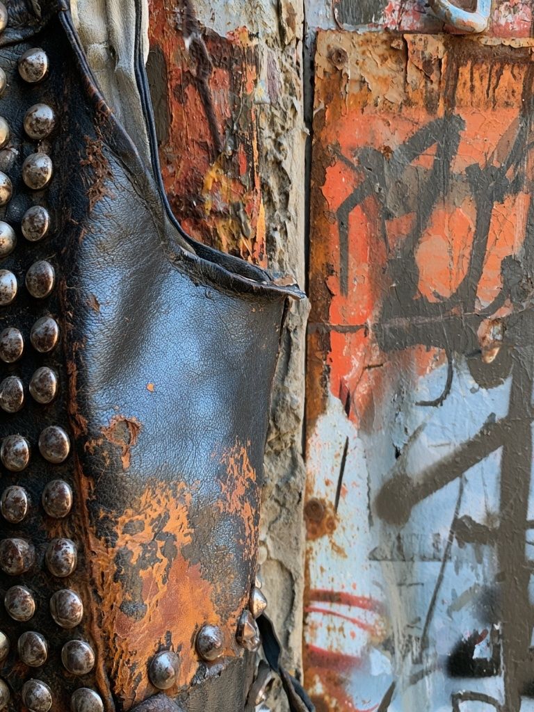 Urban Rust Texture Photography Poster. poster detail