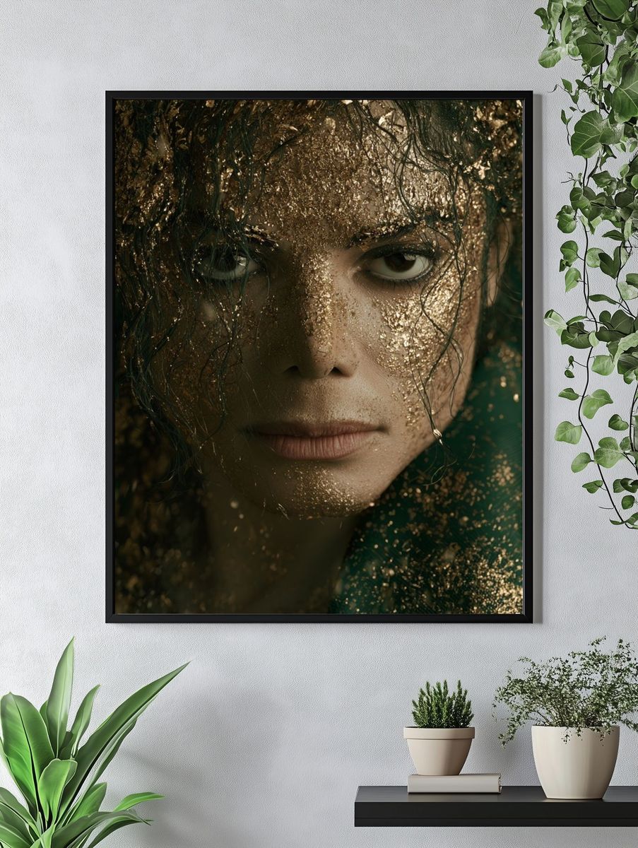 Gilded Portrait Photography Poster. — room view 4