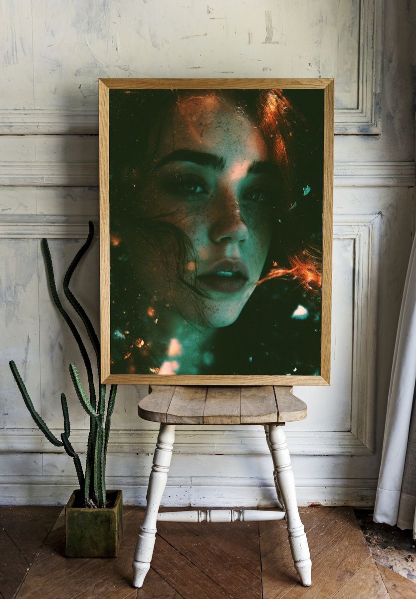 Dreamlike Portrait Photography Poster. room preview