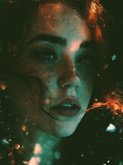 Dreamlike Portrait Photography Poster. poster