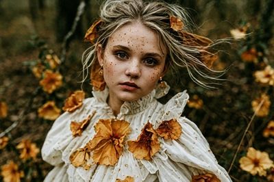 Autumn Portrait Photography Poster. poster
