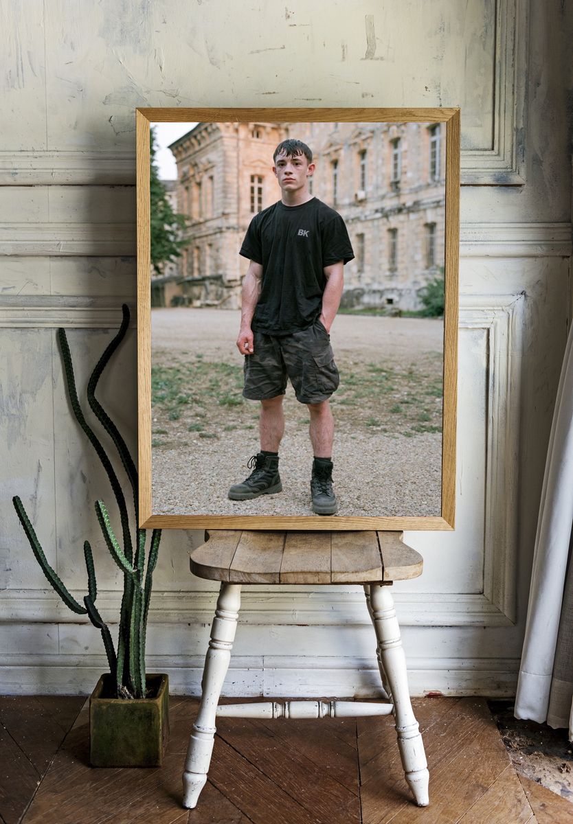 Young Man at Chateau — Photography Print. — room view 1