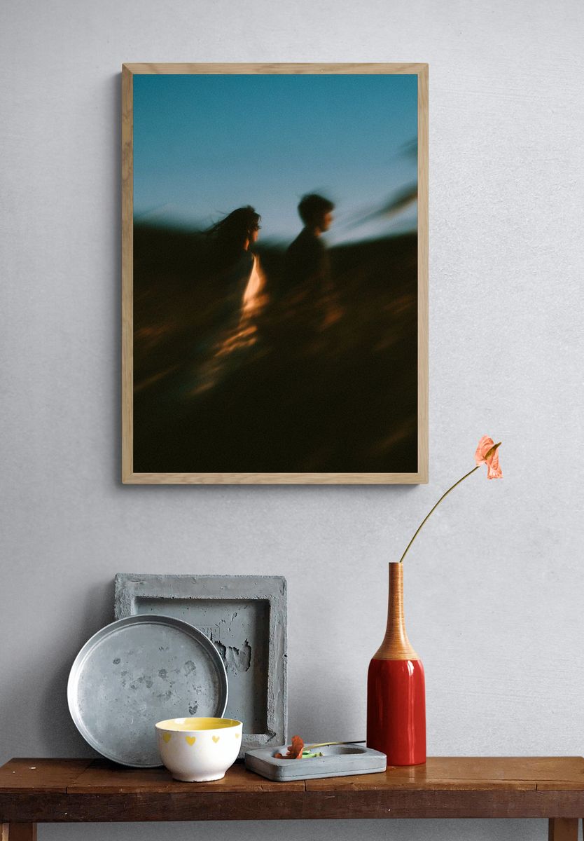 Blurred Silhouettes Photography Print. — room view 3