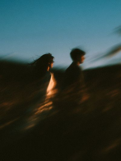 Blurred Silhouettes Photography Print.