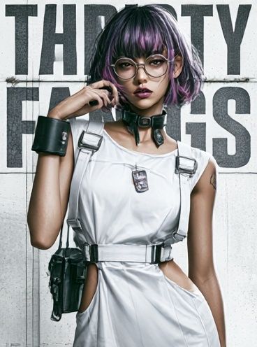 Cyberpunk Portrait Photography Poster. poster — photography art