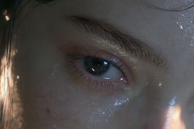 Moody Eye Close-Up Photography Poster.