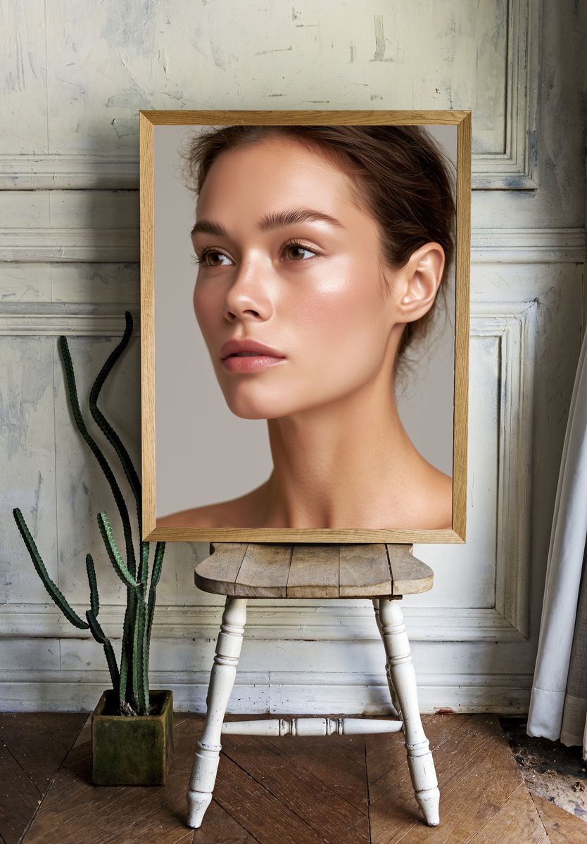 Elegant Portrait Photography Poster. — room view 1
