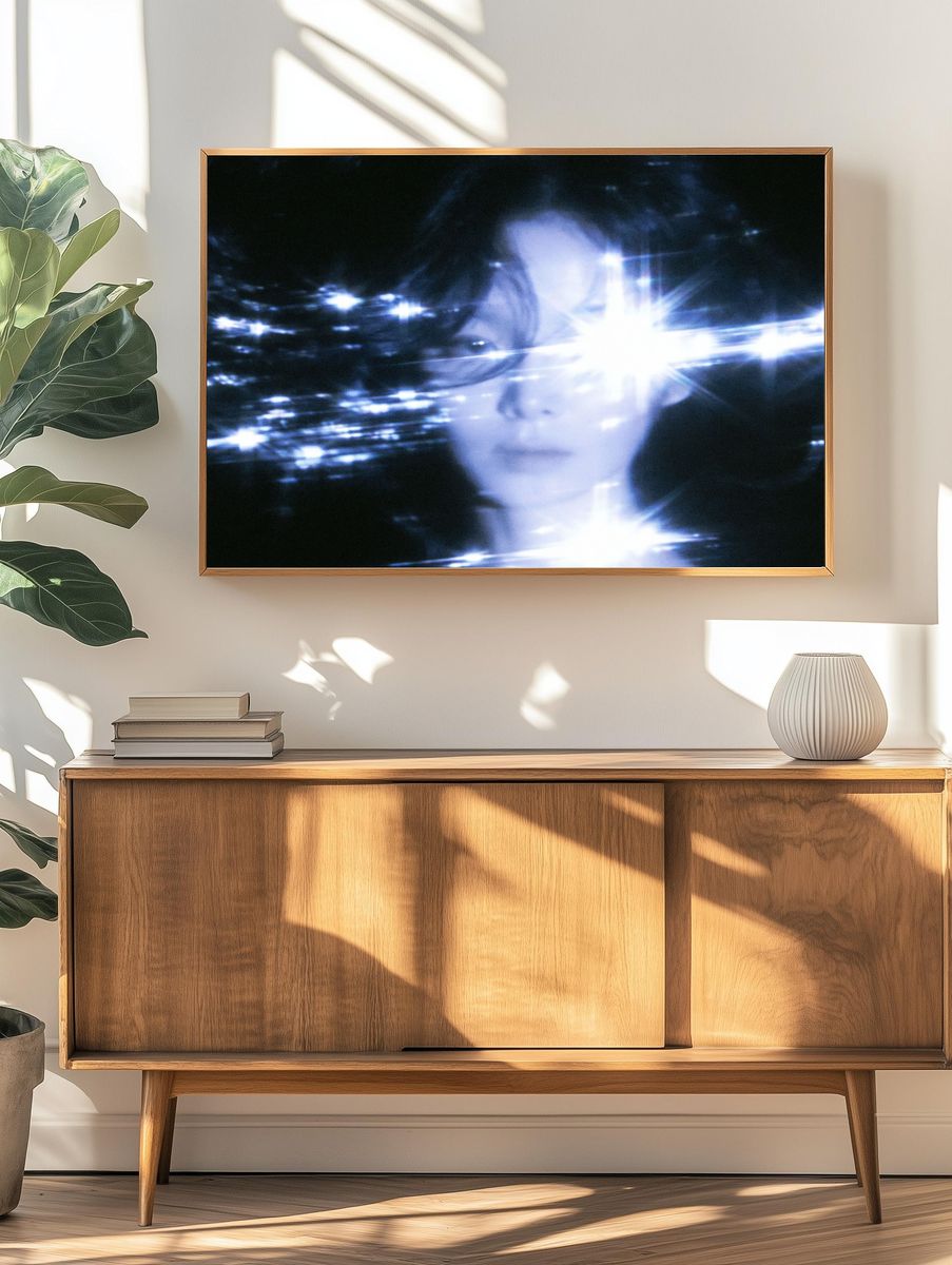 Dreamy Portrait Light Leak Poster. — room view 3
