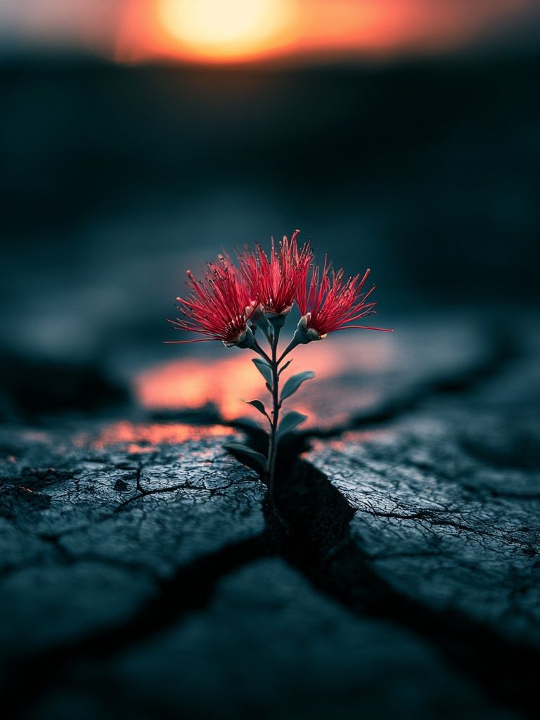 Resilient Bloom Photography Poster. poster — photography art