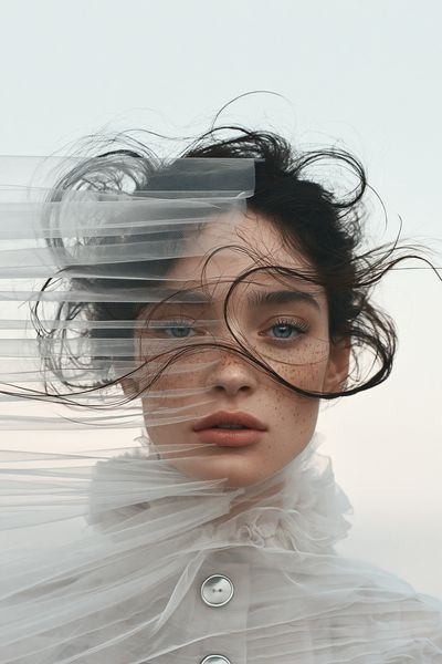 Freckled Portrait Photography Poster.