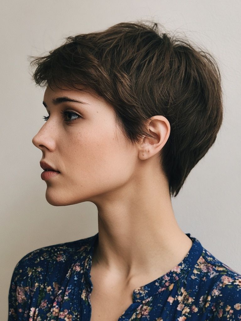Short Hair Portrait Photography Poster. poster — photography art