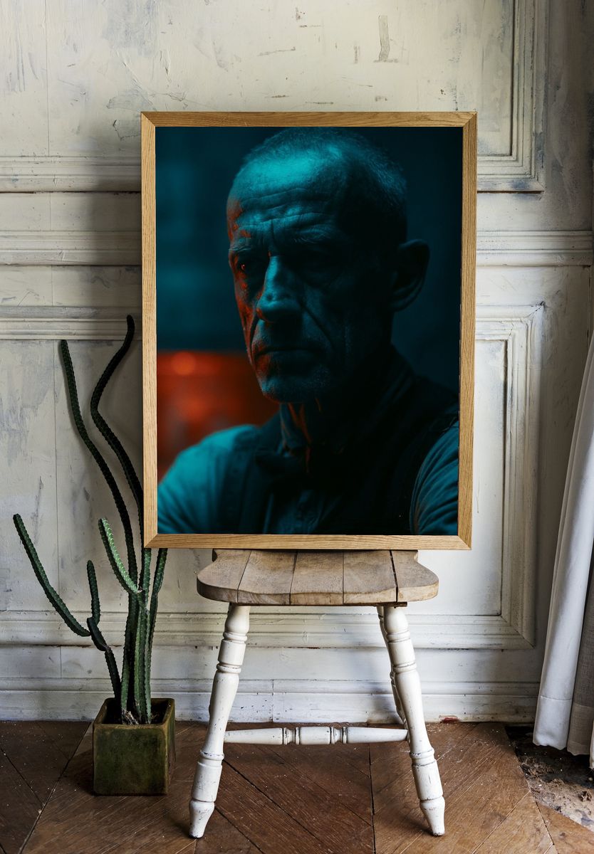 Moody Portrait Photography Poster. room preview