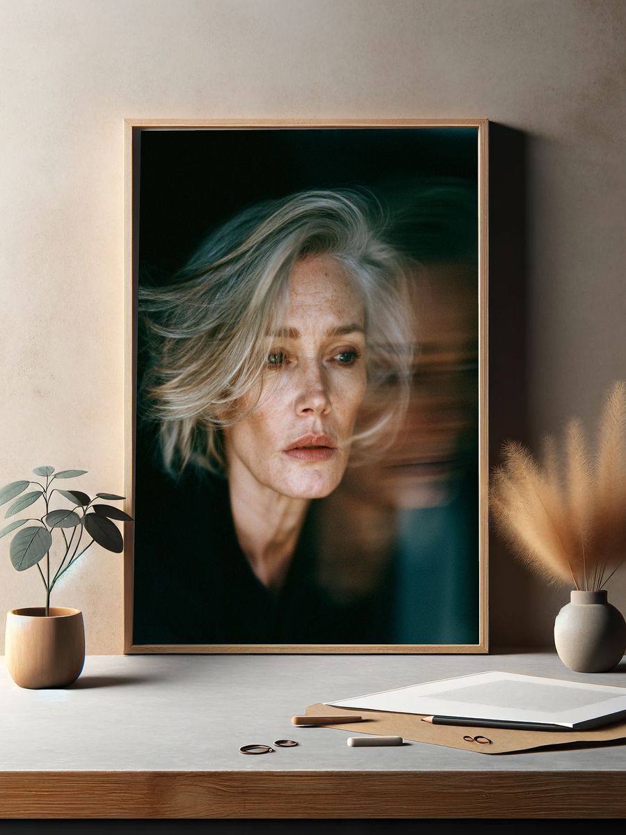 Ethereal Woman Portrait Print. — room view 2