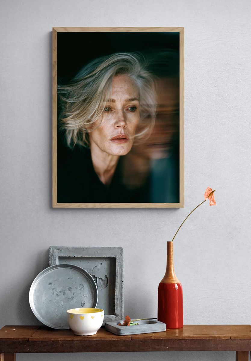 Ethereal Woman Portrait Print. — room view 3