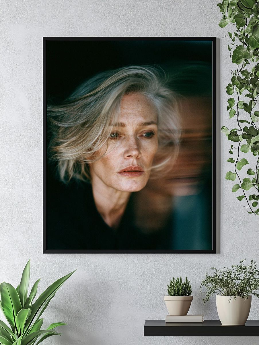 Ethereal Woman Portrait Print. — room view 4