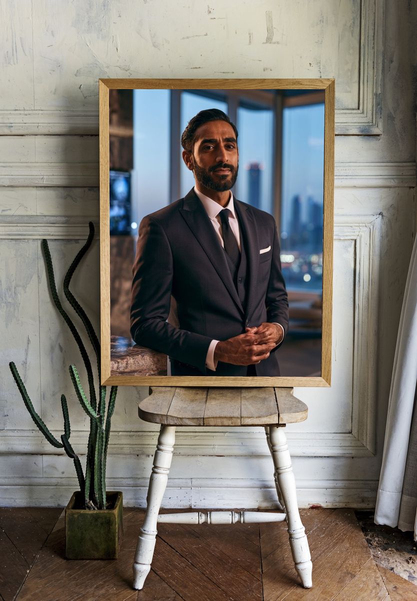 Elegant Suit Portrait Poster. room preview