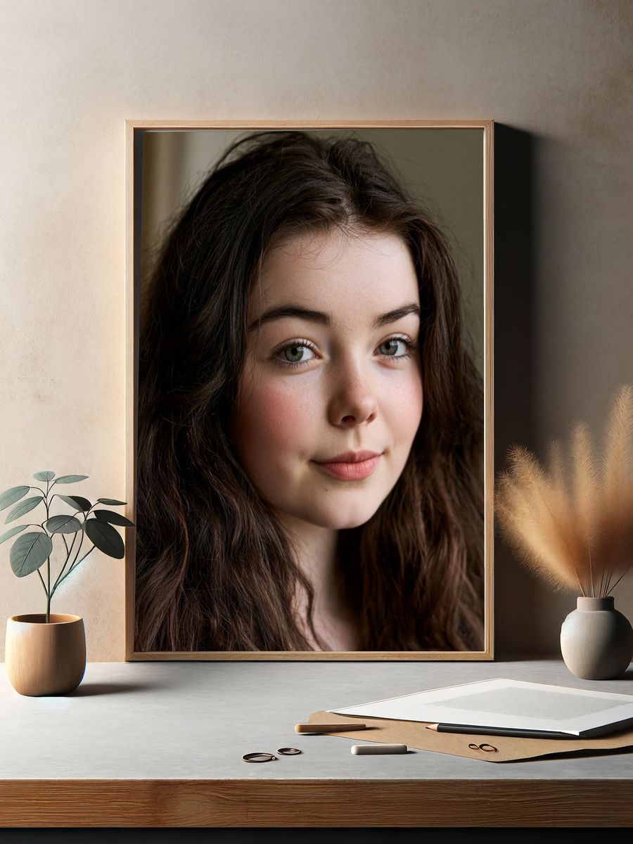 Soft Portrait Photography Poster. — room view 2