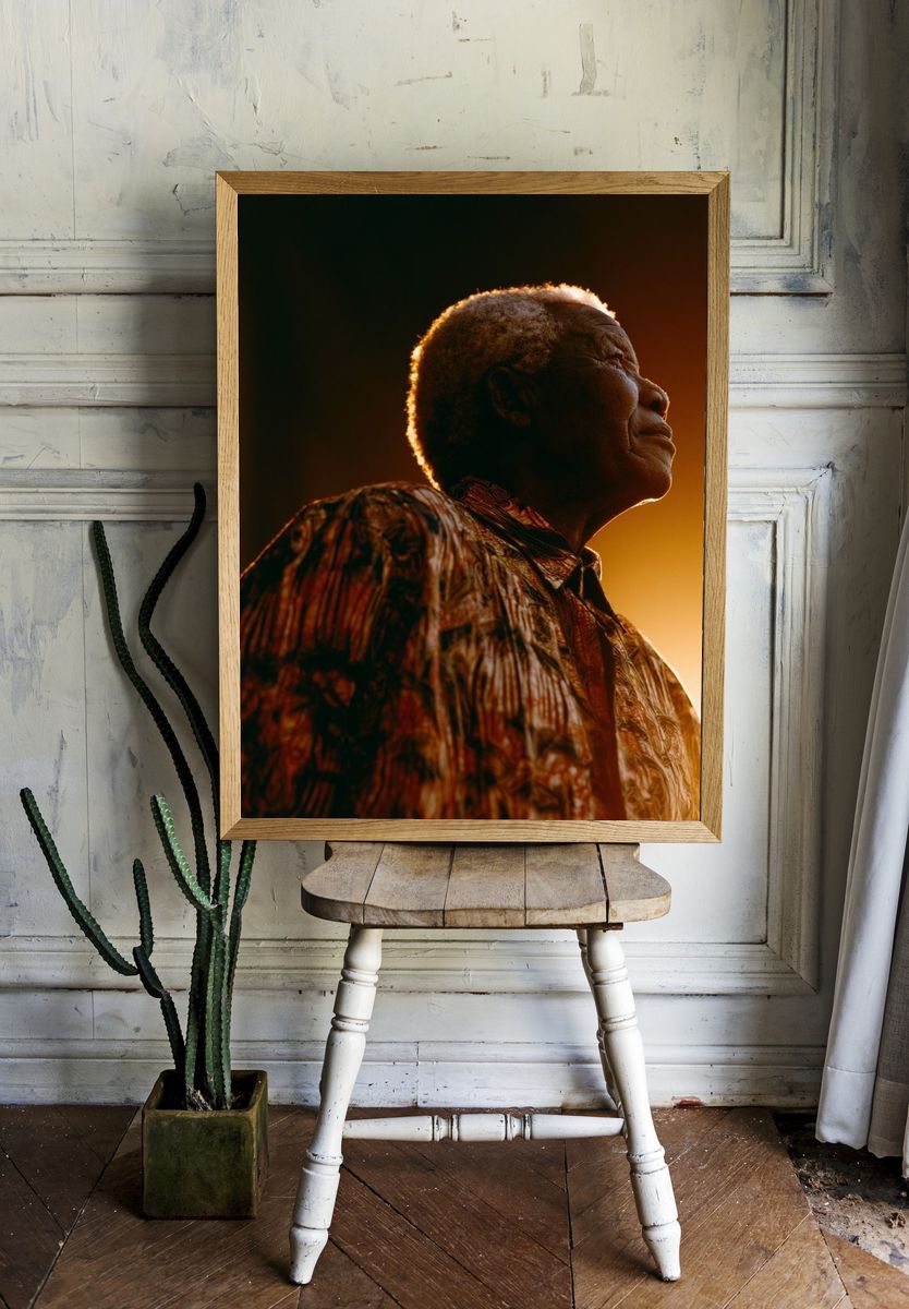 Elderly Portrait Photography Poster. — room view 1