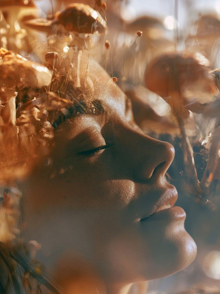 Dreamy Floral Portrait Print. poster — photography art