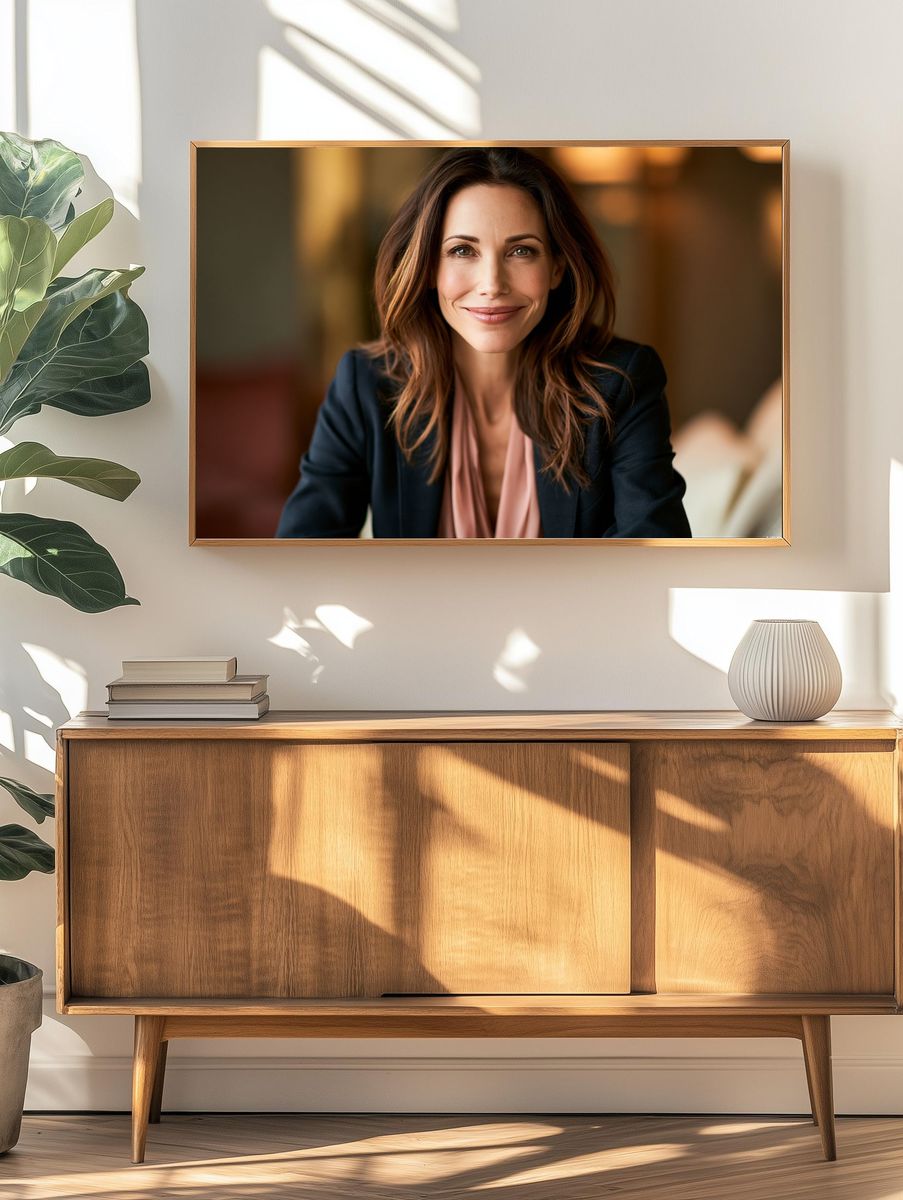 Elegant Woman Portrait Print. — room view 3